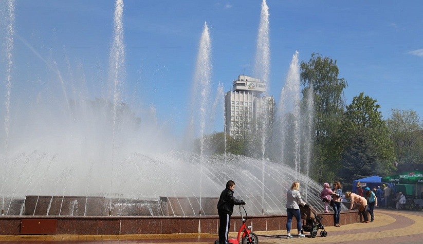 Фонтан в г. Солигорске